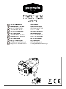 Manual de uso Greenworks GD24AC Compresor