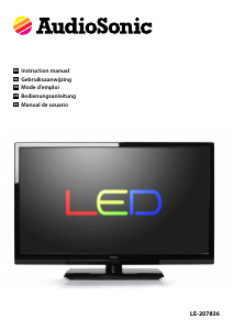 Handleiding AudioSonic LE-207836 LED televisie