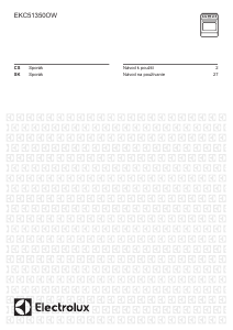 Manuál Electrolux EKC51350OW Sporák