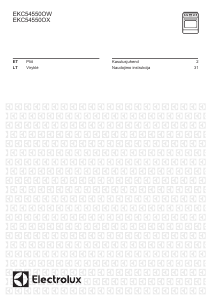 Vadovas Electrolux EKC54550OW Diapazonas