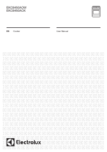 Handleiding Electrolux EKC6450AOW Fornuis