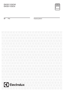 Kasutusjuhend Electrolux EKG51153OW Pliit