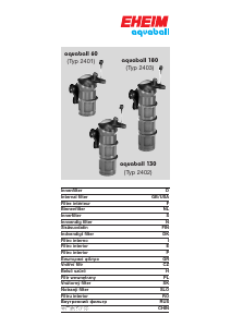 Manual Eheim Aquaball 130 Aquarium Filter