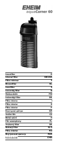 Brugsanvisning Eheim Aquacorner 60 Akvariefilter