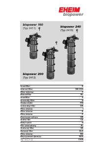 Instrukcja Eheim Biopower 160 Filtr akwariowe