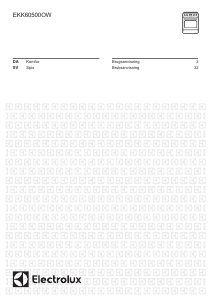 Brugsanvisning Electrolux EKK60500OW Komfur