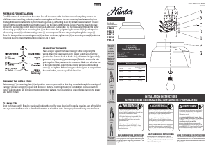 Manual de uso Hunter 19172 Cranbrook Lámpara