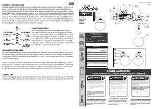 Manual Hunter 19176 Hepburn Lamp