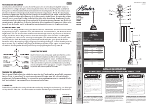 Mode d’emploi Hunter 19248 Cypress Grove Lampe