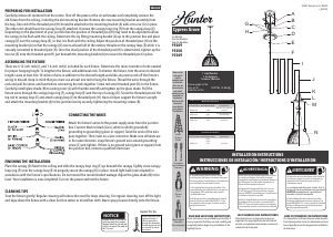 Manual Hunter 19250 Cypress Grove Lamp
