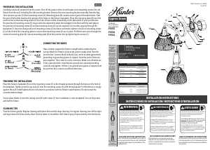 Manual de uso Hunter 19255 Cypress Grove Lámpara