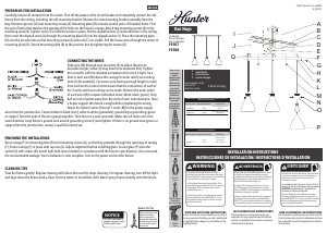 Manual Hunter 19308 Van Nuys Lamp