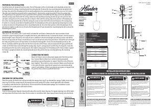 Manual Hunter 19318 Sacha Lamp