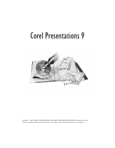 Handleiding Corel Presentations 9