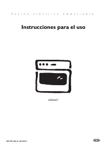 Manual de uso Electrolux EON3637W Cocina