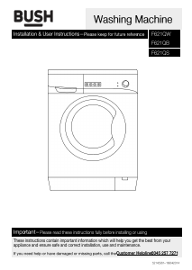 Manual Bush F621QB Washing Machine