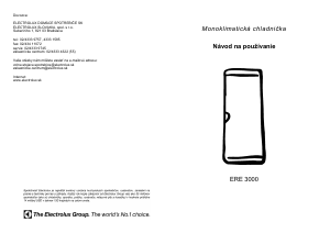 Návod Electrolux ERE3500 Chladnička