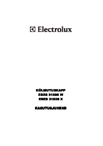 Kasutusjuhend Electrolux ERES31800X Külmik