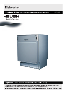 Manual Bush DWFS147SS Dishwasher