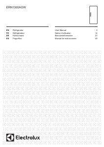 Manual de uso Electrolux ERN1300AOW Refrigerador