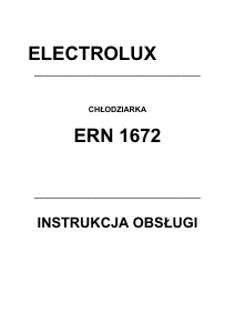Instrukcja Electrolux ERN1672 Lodówka
