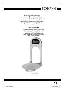 Manual Bomann KW 1412 CB Kitchen Scale