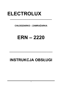 Instrukcja Electrolux ERN2220 Lodówka