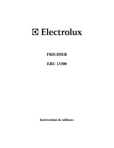 Manual Electrolux ERU13300 Frigider