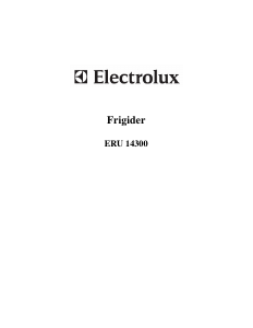 Manual Electrolux ERU14300 Frigider
