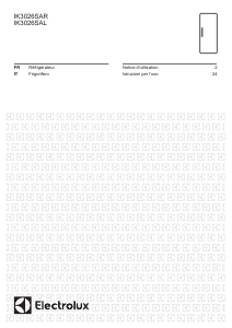 Mode d’emploi Electrolux IK3026SAL Réfrigérateur