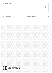 Mode d’emploi Electrolux IK3035CZR Réfrigérateur