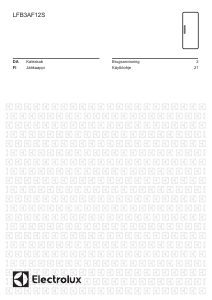 Brugsanvisning Electrolux LFB3AF12S Køleskab