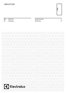 Käyttöohje Electrolux LRB1AF23W Jääkaappi