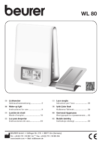 Manual de uso Beurer WL 80 Wake-up light