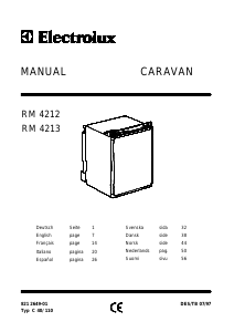Brugsanvisning Electrolux RM 4212 Køleskab