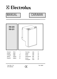 Manual Electrolux RM 4290 Refrigerator