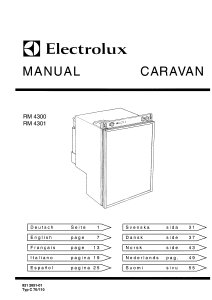 Brugsanvisning Electrolux RM 4301 Køleskab