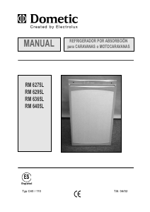 Manual de uso Electrolux RM 6275L Refrigerador