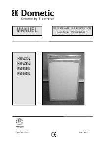 Mode d’emploi Electrolux RM 6365L Réfrigérateur