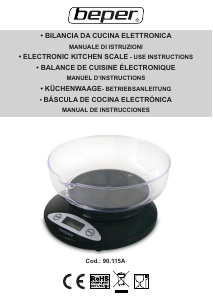 Manual Beper 90.115A Kitchen Scale