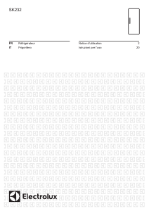 Mode d’emploi Electrolux SK232 Réfrigérateur