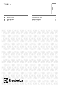 Manuale Electrolux TC15213 Frigorifero