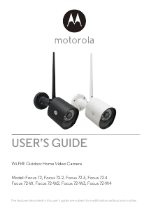 Handleiding Motorola FOCUS72-W3 IP camera