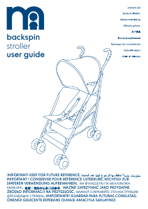 Kullanım kılavuzu Mothercare Backspin Katlanır bebek arabası