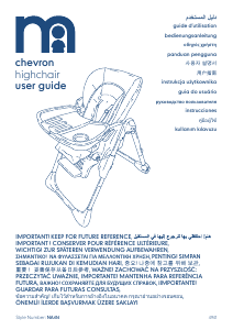 Manual de uso Mothercare Chevron Silla alta de bebé