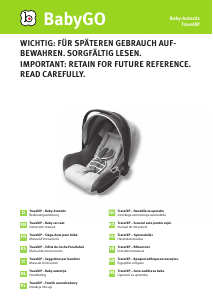 Manual BabyGO Traveller Scaun auto