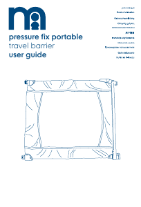 사용 설명서 Mothercare Pressure Fix Portable 베이비 게이트