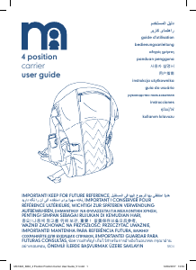 Manual de uso Mothercare 4 Position Portabebés