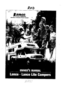 Manual Lance Lite (2000) Camper