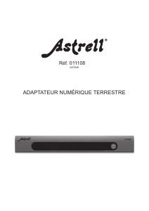 Mode d’emploi Astrell 011108 AST848 Récepteur numérique